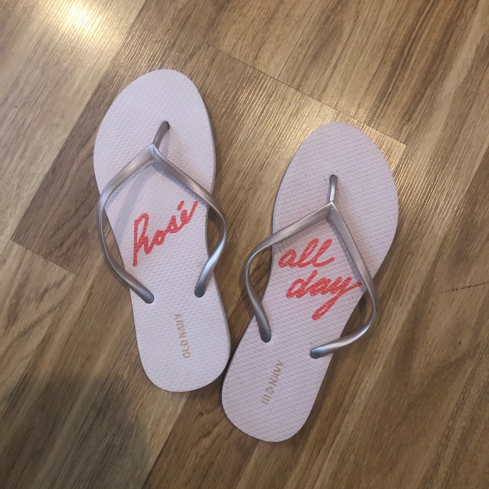 Old Navy Rose All Day Flip Flops- Sz 8